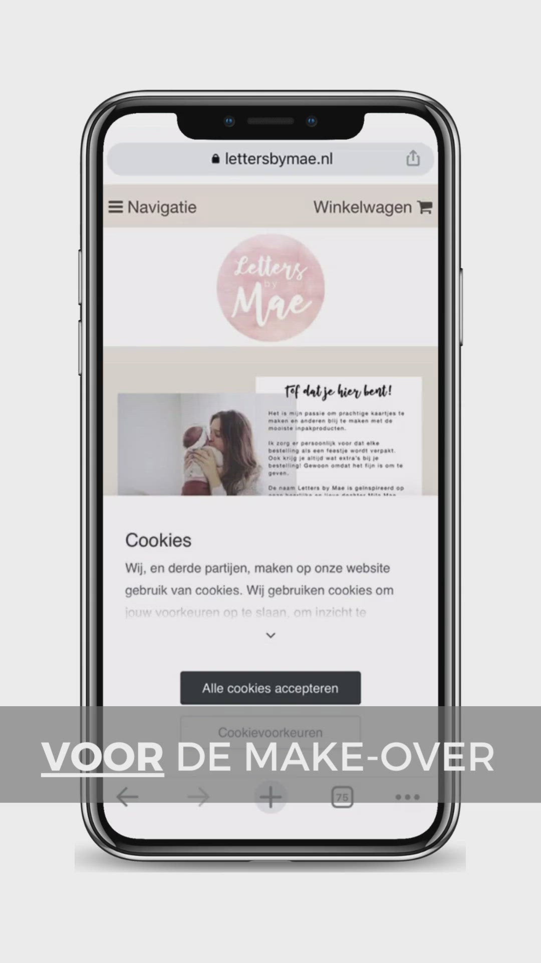 SHOPIFY WEBSHOP (MAKE-OVER) - vanaf prijs